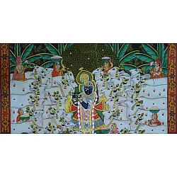 Pichwai Painting ~ Gokul Van ~ { 2 X 3 Feet }